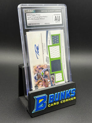 2012 Russell Wilson Level V Auto Relics CGC AU Auto 8 118/250