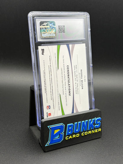 2012 Russell Wilson Level V Auto Relics CGC AU Auto 8 118/250