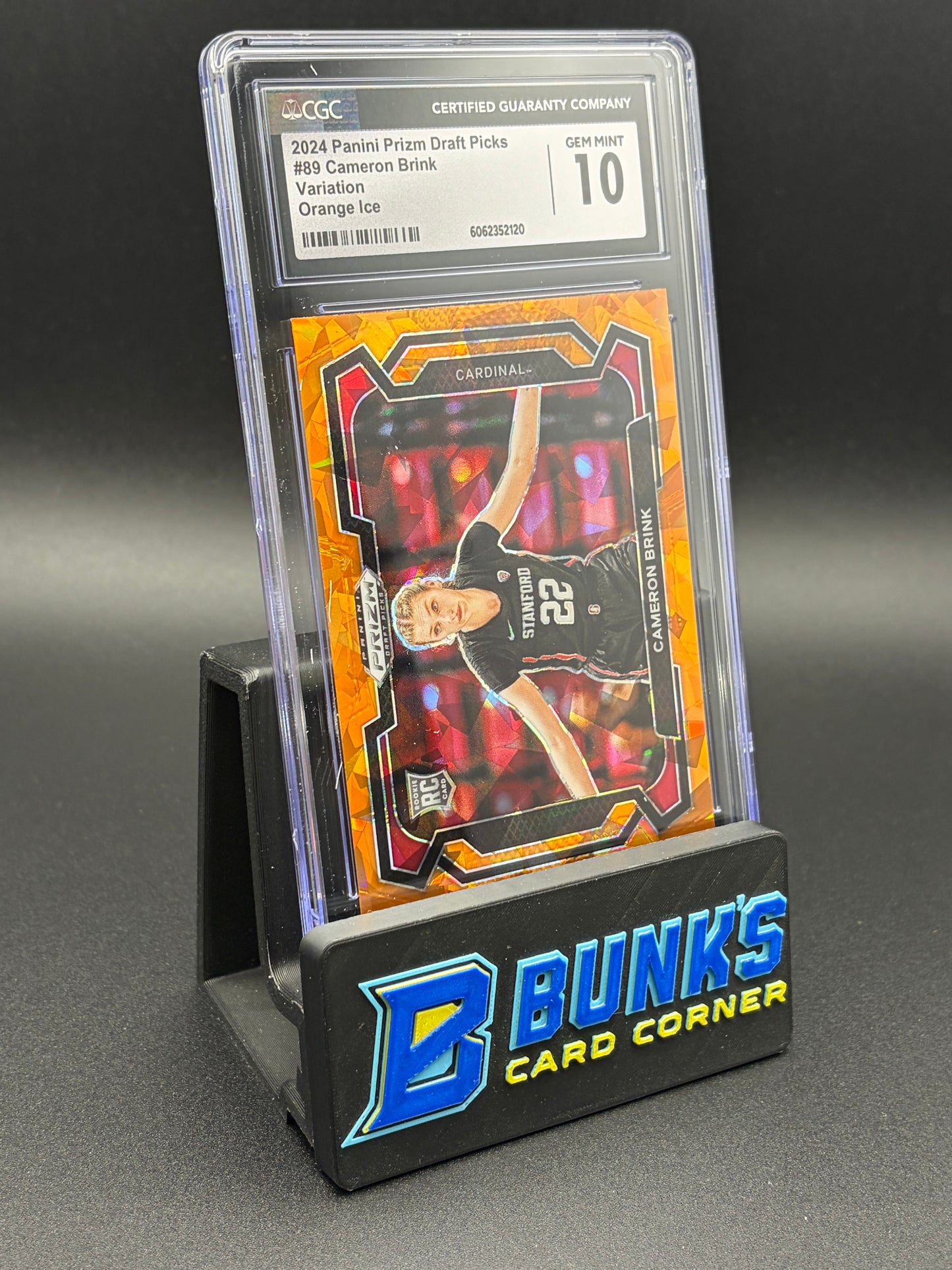 2024 Cameron Brink Variation Orange Ice Draft Picks CGC 10 RC