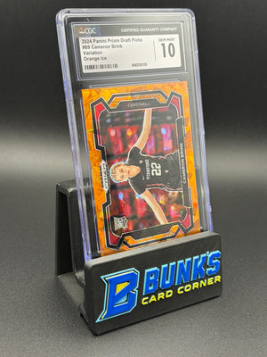 2024 Cameron Brink Variation Orange Ice Draft Picks CGC 10 RC