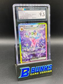Espeon ex SIR Prismatic Evolutions CGC 9.5