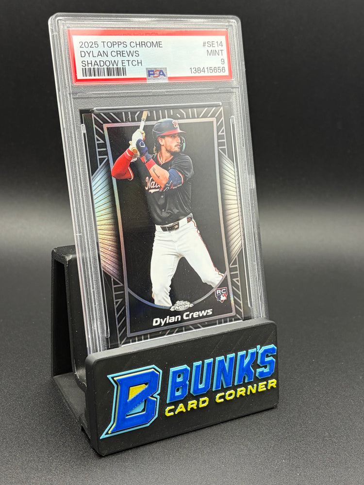2025 Dylan Crews Shadow Etch Topps Chrome PSA 9 RC