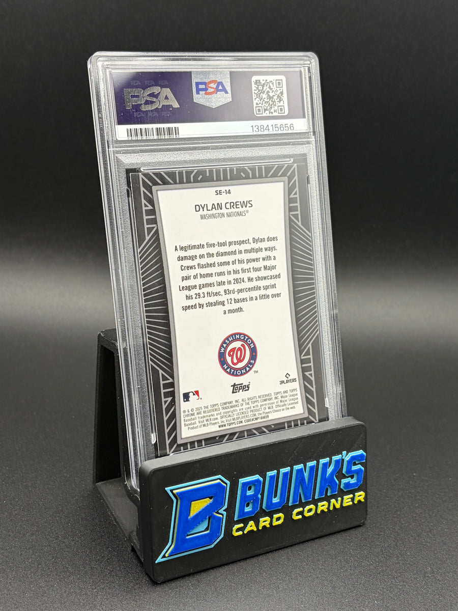2025 Dylan Crews Shadow Etch Topps Chrome PSA 9 RC