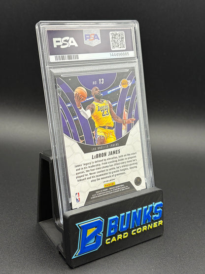2024 LeBron James Elevate Purple Fluorescent PSA 9