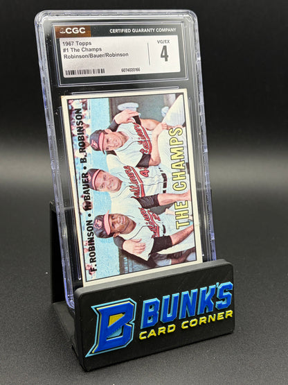 1967 Frank Robinson/Hank Bauer/Brooks Robinson The Champs CGC 4
