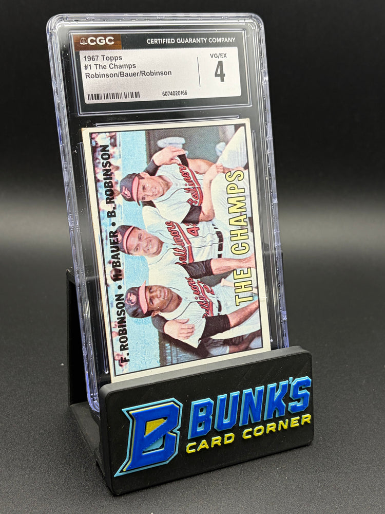 1967 Frank Robinson/Hank Bauer/Brooks Robinson The Champs CGC 4
