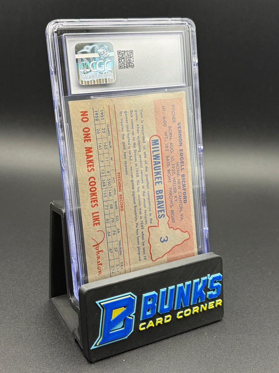 1953 Vern Bickford Johnston Cookies CGC 5.5