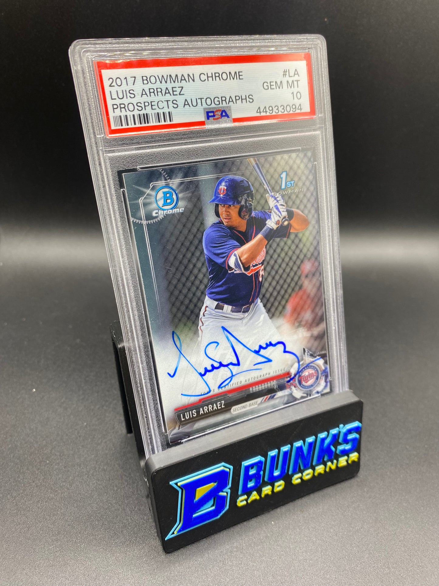 2017 Luis Arraez Autographed PSA 10 (Box 29)
