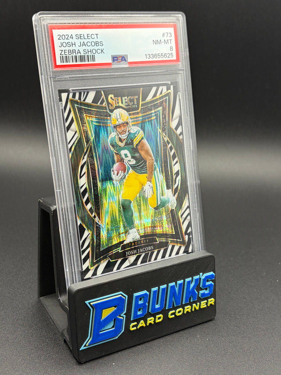 2024 Josh Jacobs Zebra Shock PSA 8