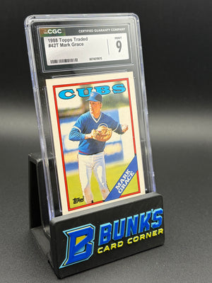 1988 Mark Grace Topps Traded CGC 9