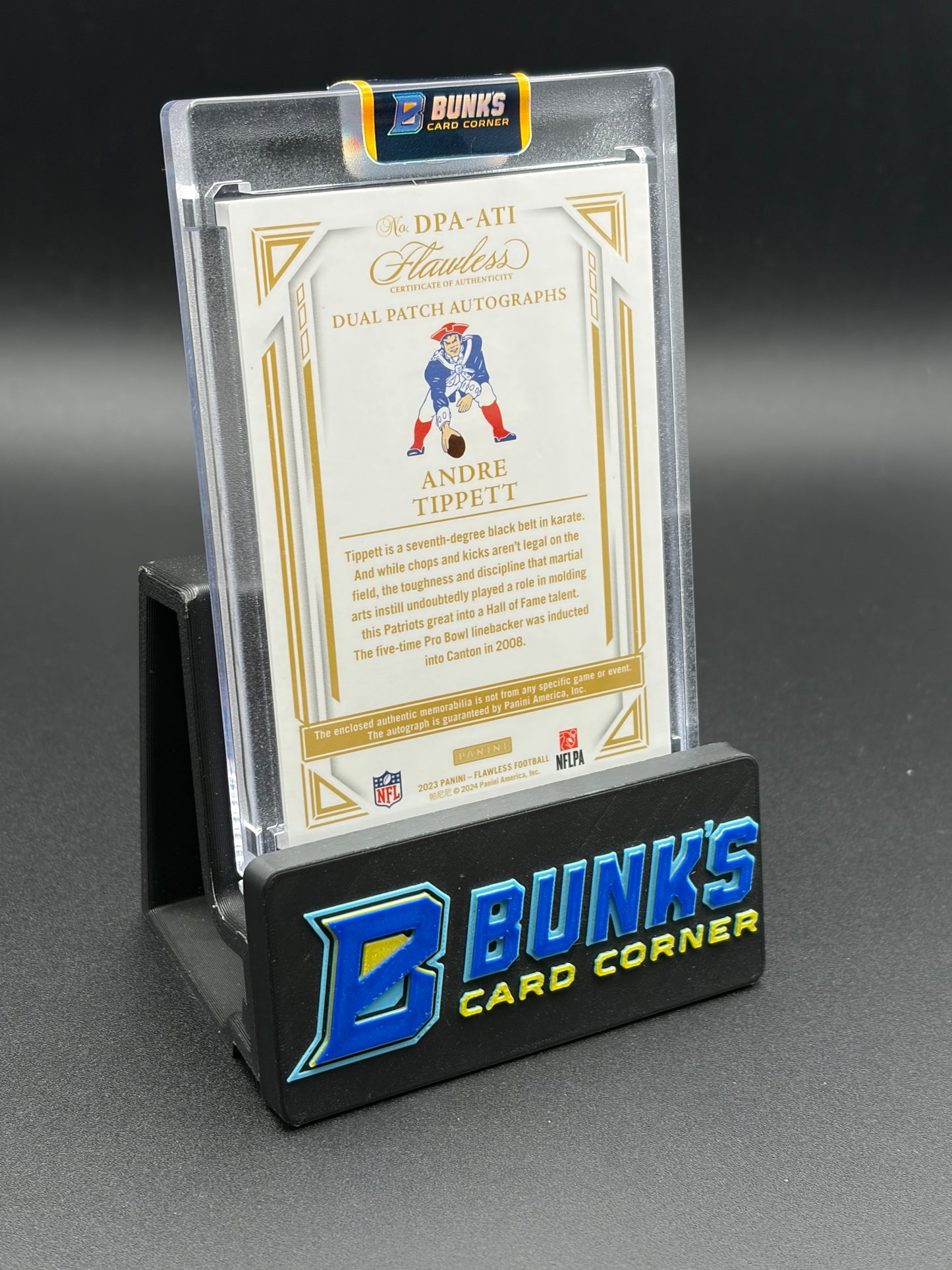 2023 Andre Tippett Flawless Dual Patch Auto Green 1/5