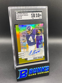 2024 Chuck Foreman Gold Auto. SGC 10/10 (Box 30)