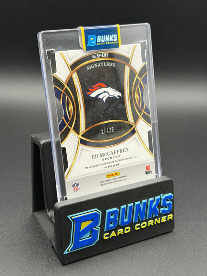 2025 Ed McCaffrey Panini Select Rainbow Auto