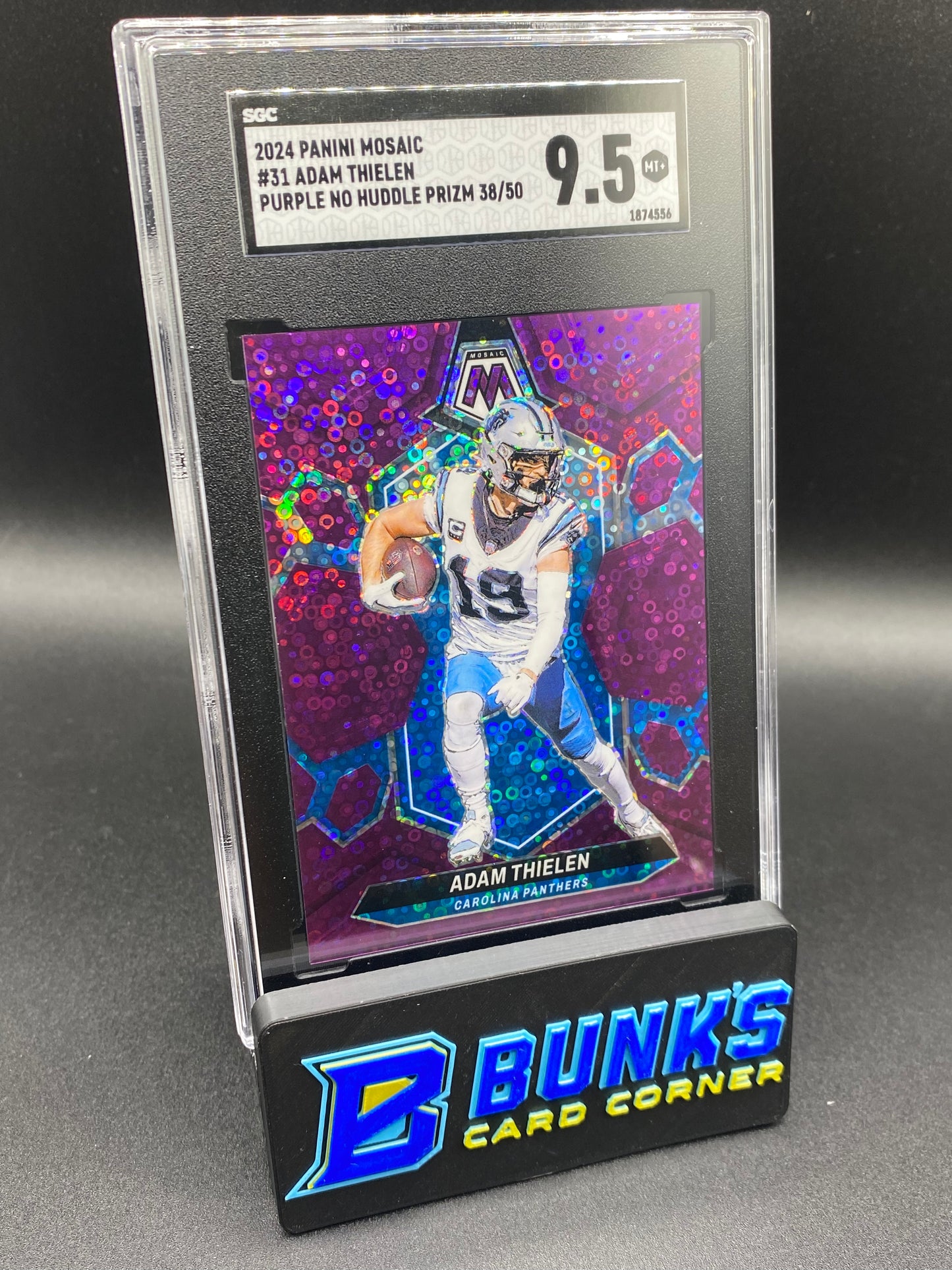2024 Adam Thielen Purple No Huddle Prizm SGC 9.5