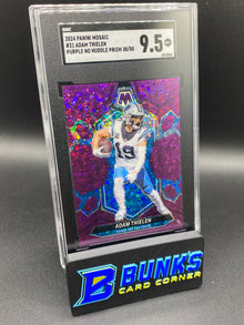 2024 Adam Thielen Purple No Huddle Prizm SGC 9.5