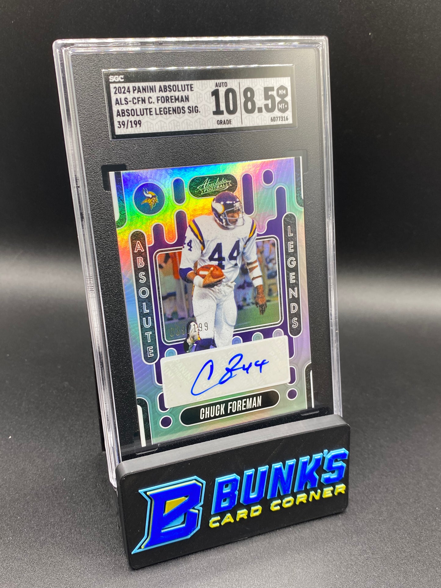 2024 Chuck Foreman Absolute Legends Sig. SGC 10/8.5 (Box 30)