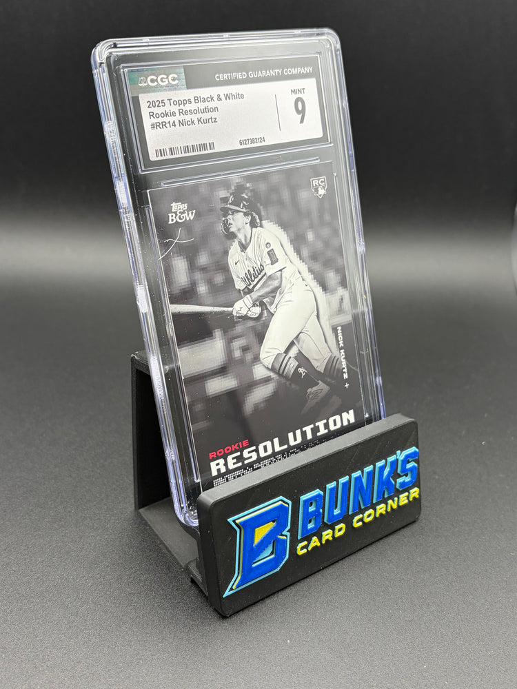 2025 Nick Kurtz Rookie Resolution Topps Black & White CGC 9
