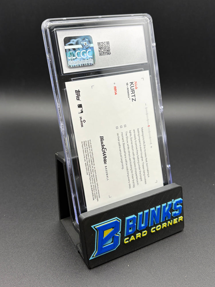 2025 Nick Kurtz Rookie Resolution Topps Black & White CGC 9