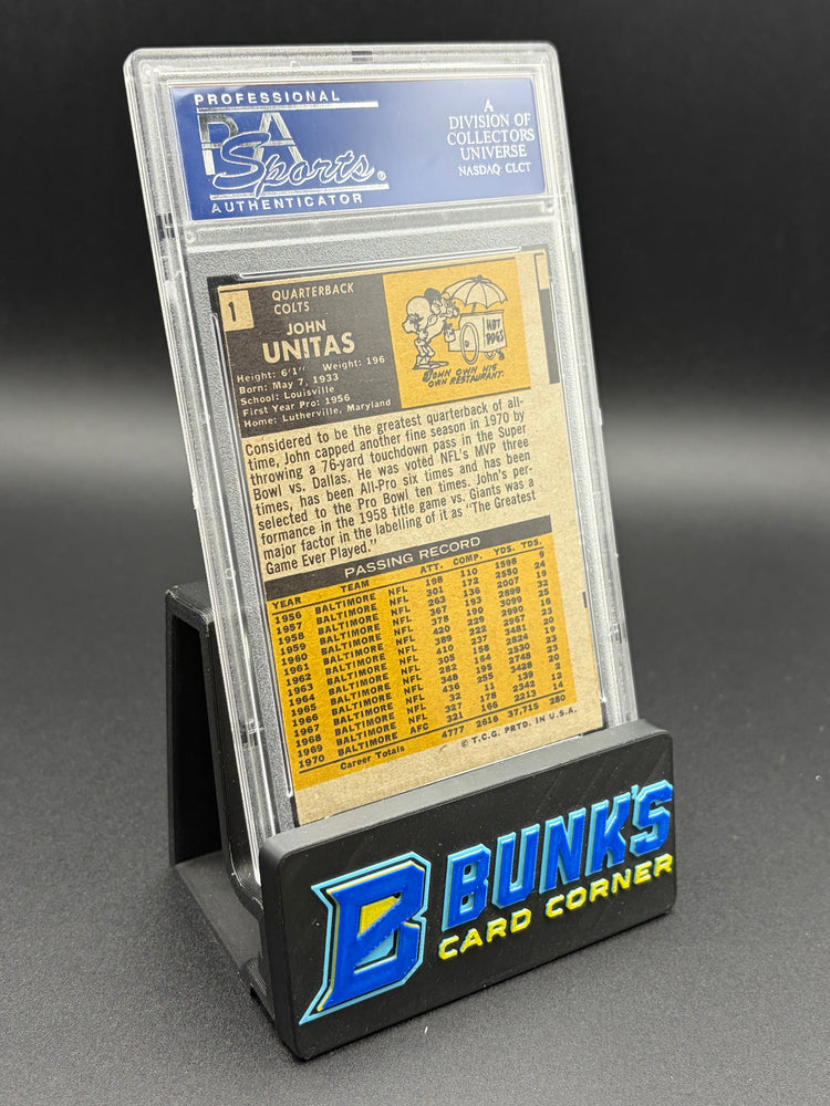 1971 John Unitas Topps PSA 5