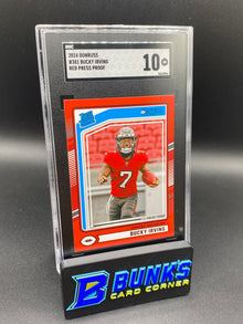 2024 Bucky Irving Red Press Proof SP Color Match SGC 10 (Box 30)