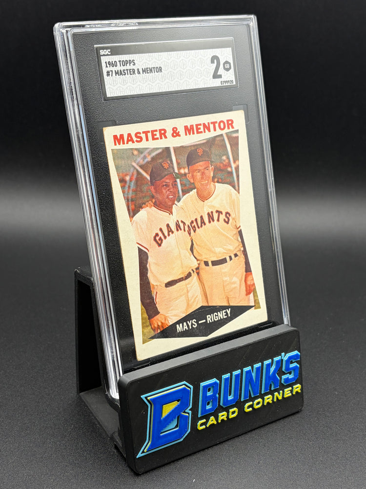1960 Willie Mays & Bill Rigney Master & Mentor SGC 2