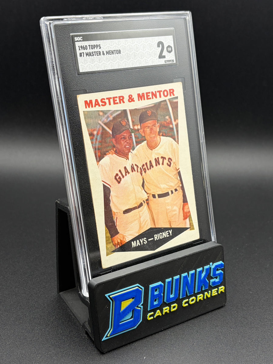 1960 Willie Mays & Bill Rigney Master & Mentor SGC 2