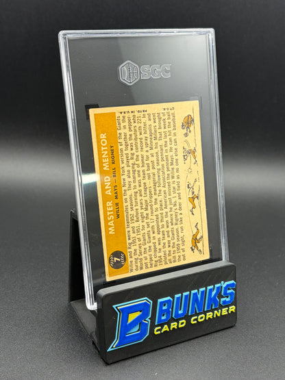 1960 Willie Mays & Bill Rigney Master & Mentor SGC 2
