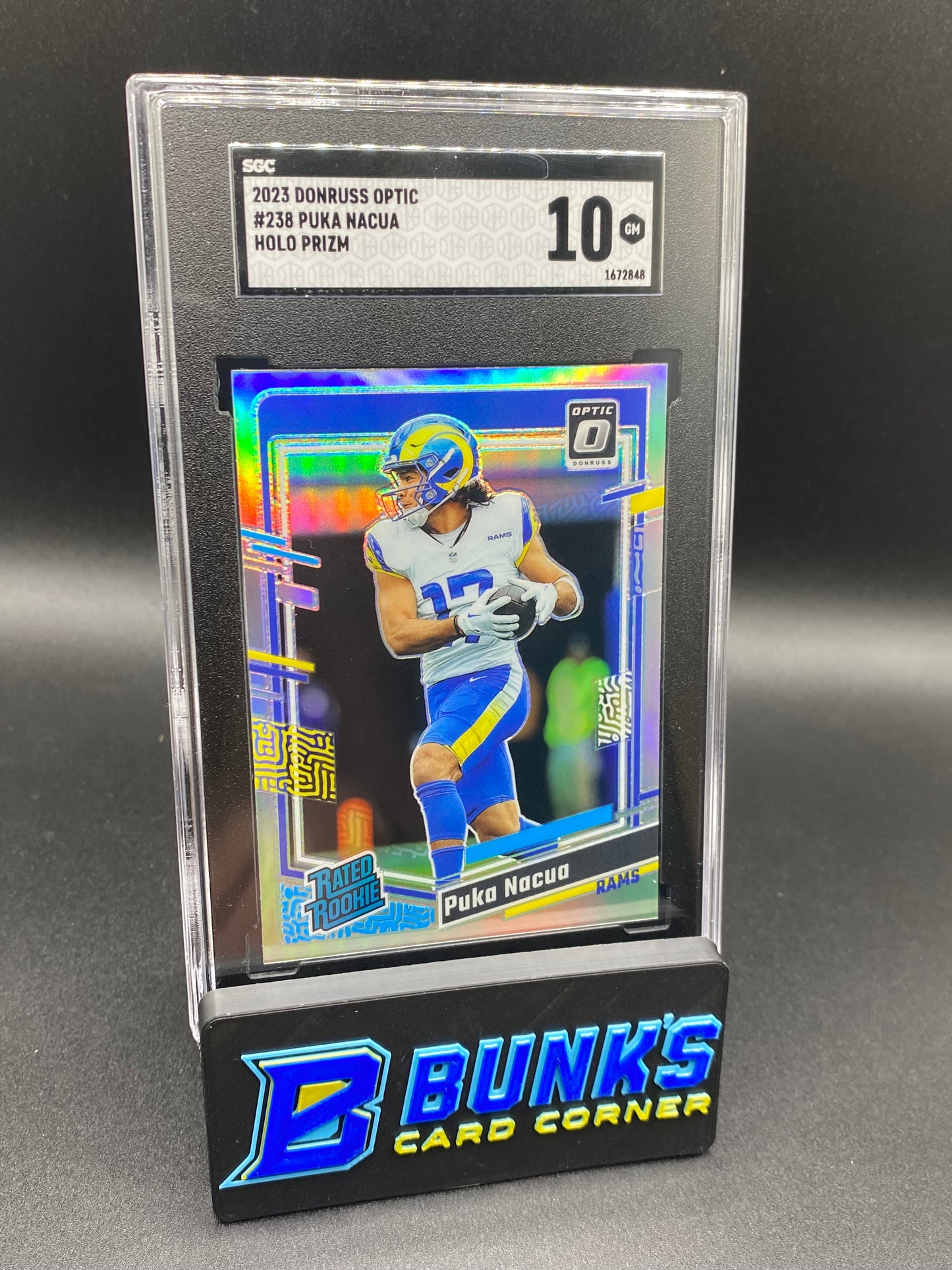 2023 Puka Nacua Holo Prizm SGC 10 RR (Box 30)