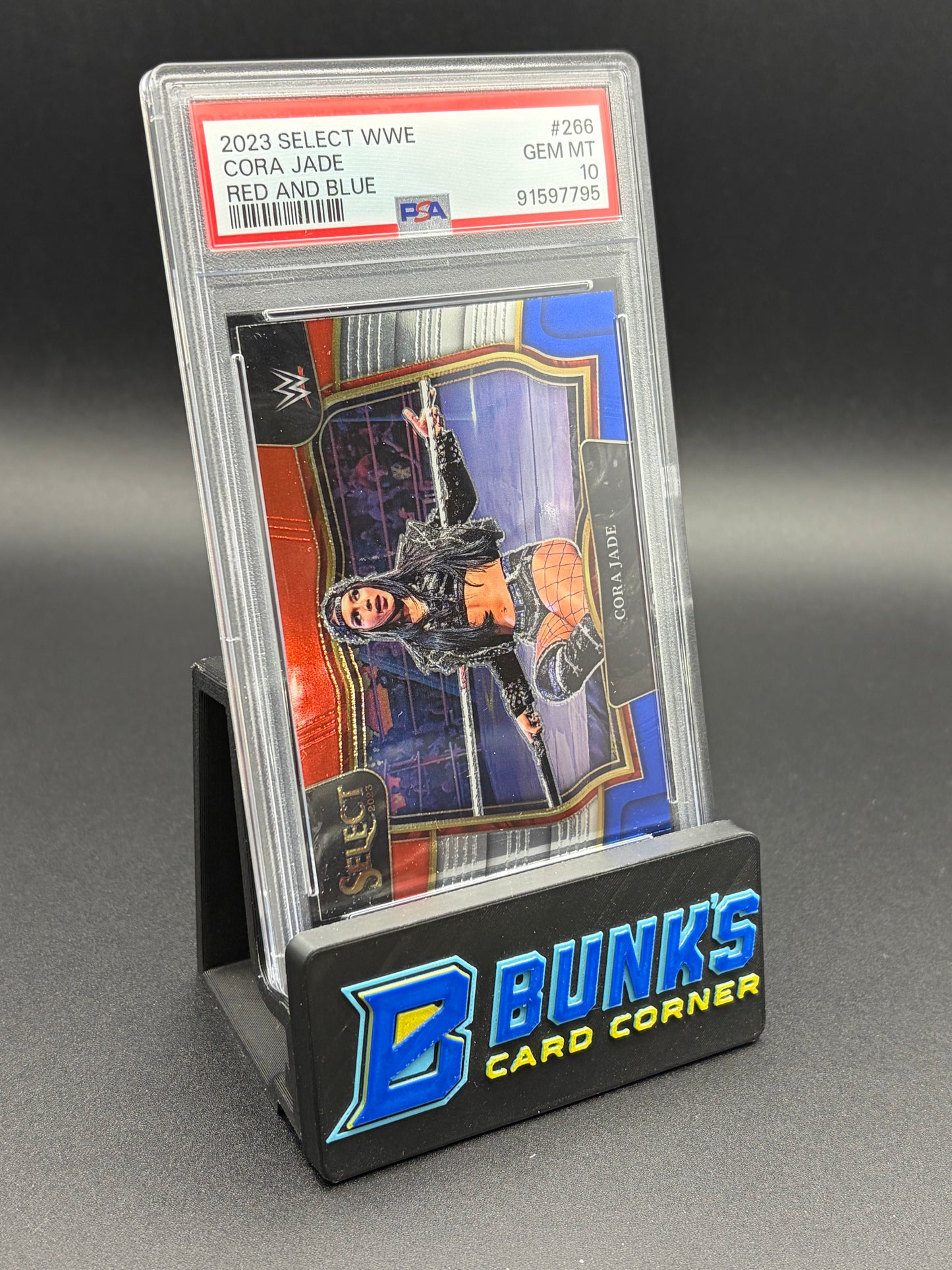 2023 Cora Jade Red And Blue Select PSA 10