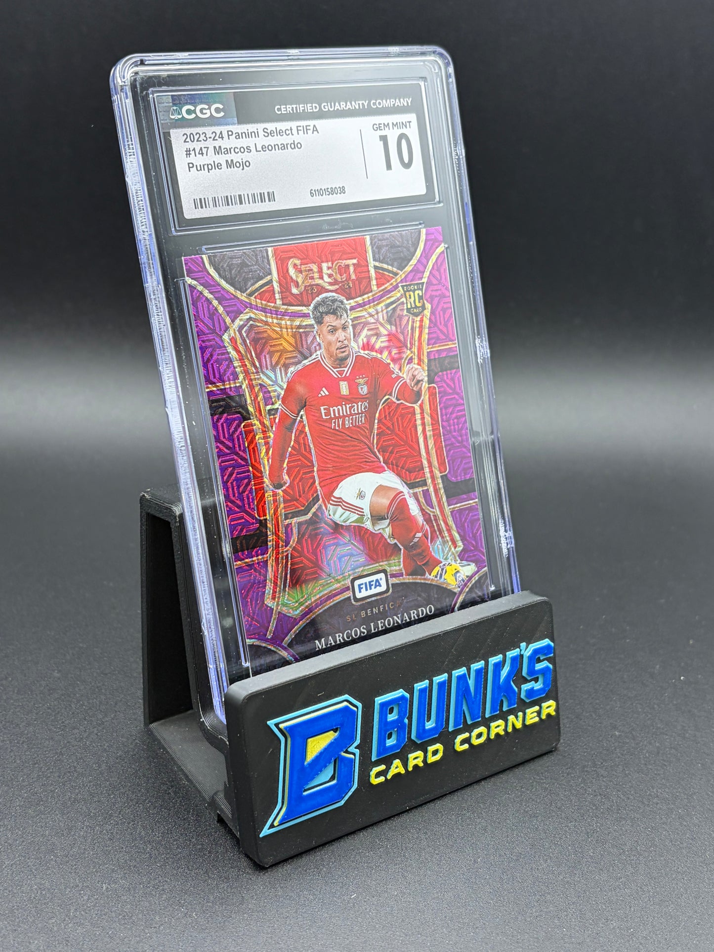 2023-24 Marcos Leonardo Purple Mojo CGC 10 RC