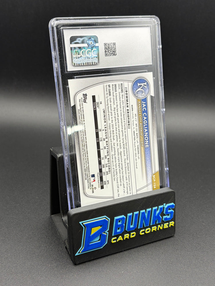 2025 Jac Caglianone Bowman Chrome Mega Box CGC 10