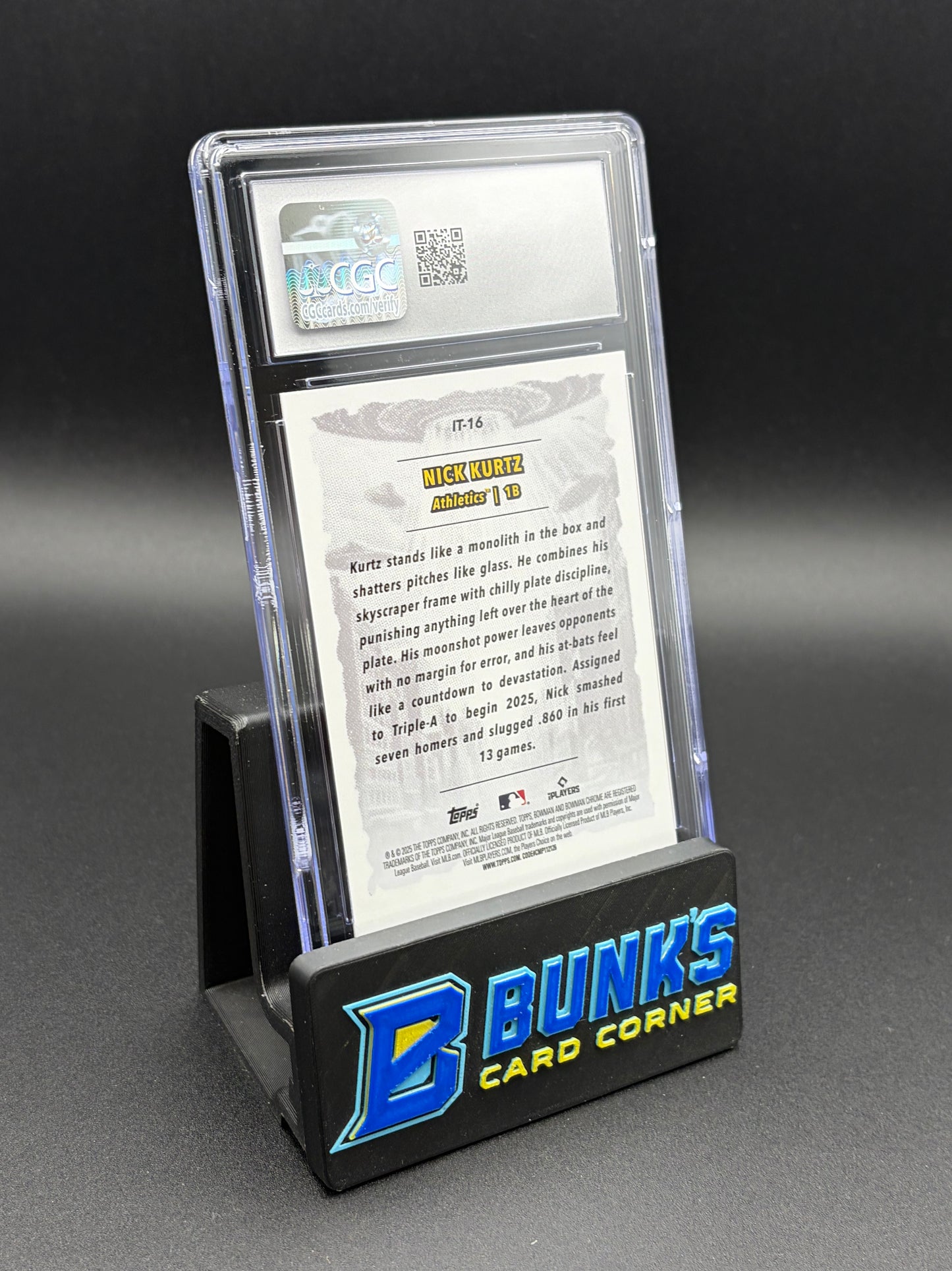 2025 Nick Kurtz It Came to the League CGC 10 RC
