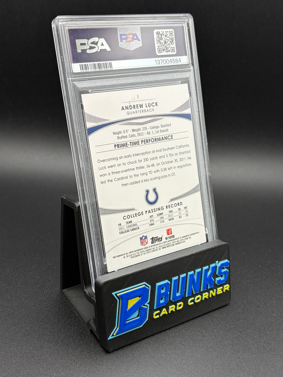 2012 Andrew Luck Auto Copper Rainbow Topps Prime PSA AU Auto 9 1/25