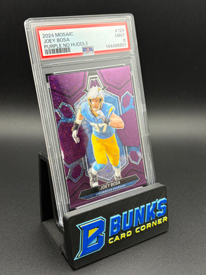 2024 Joey. Bosa Purple No Huddle PSA 9 10/50