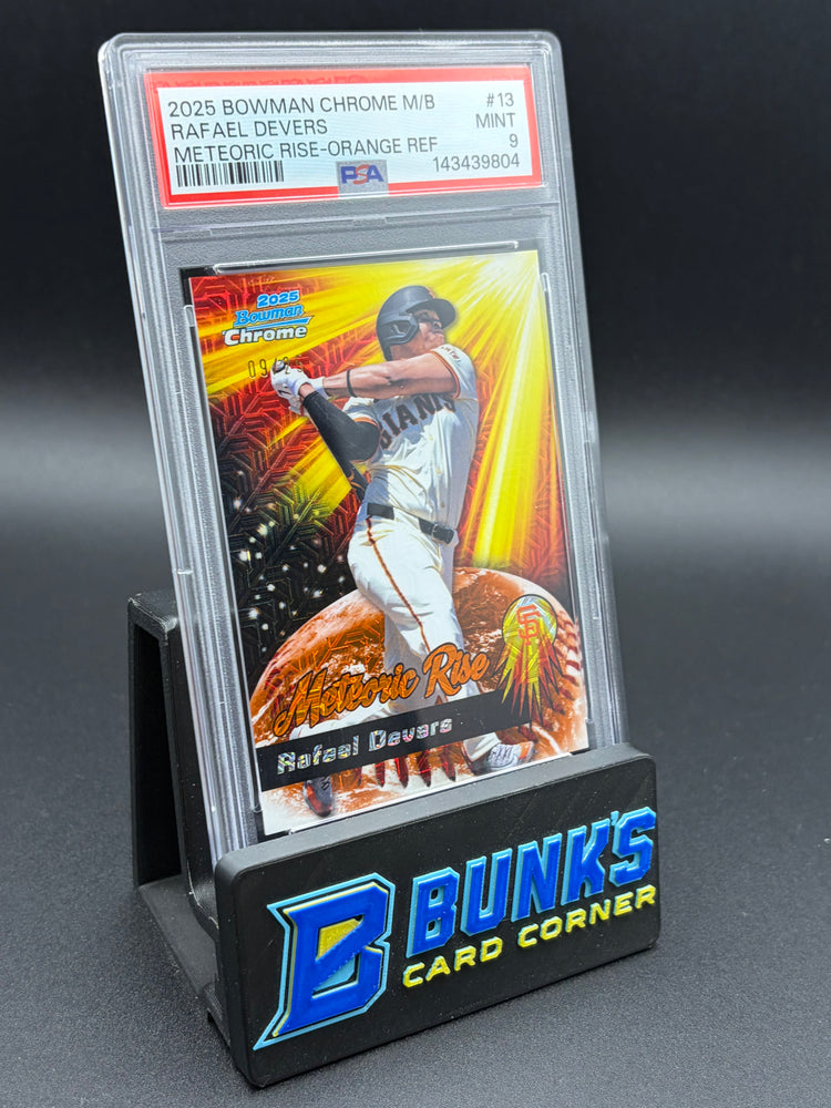 2025 Rafael Devers Meteoric Rise Orange Ref PSA 9