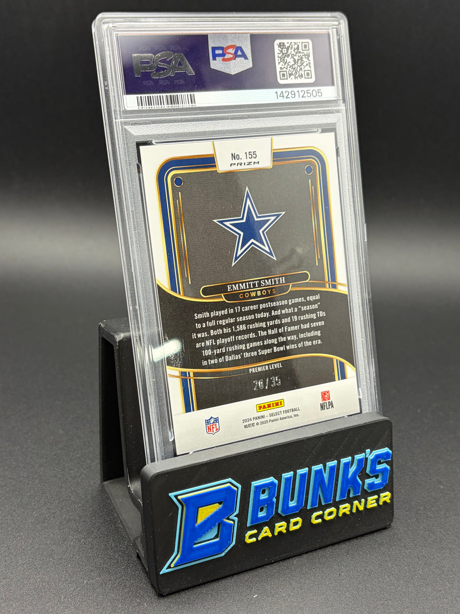2024 Emmitt Smith Blue & Orange Shock Select PSA 9 20/35