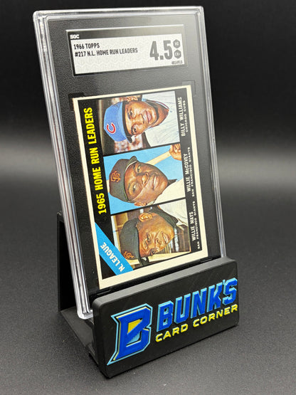 1966 Willie Mays/Willie McCovey/Billy Williams Home Run Leaders SGC 4.5