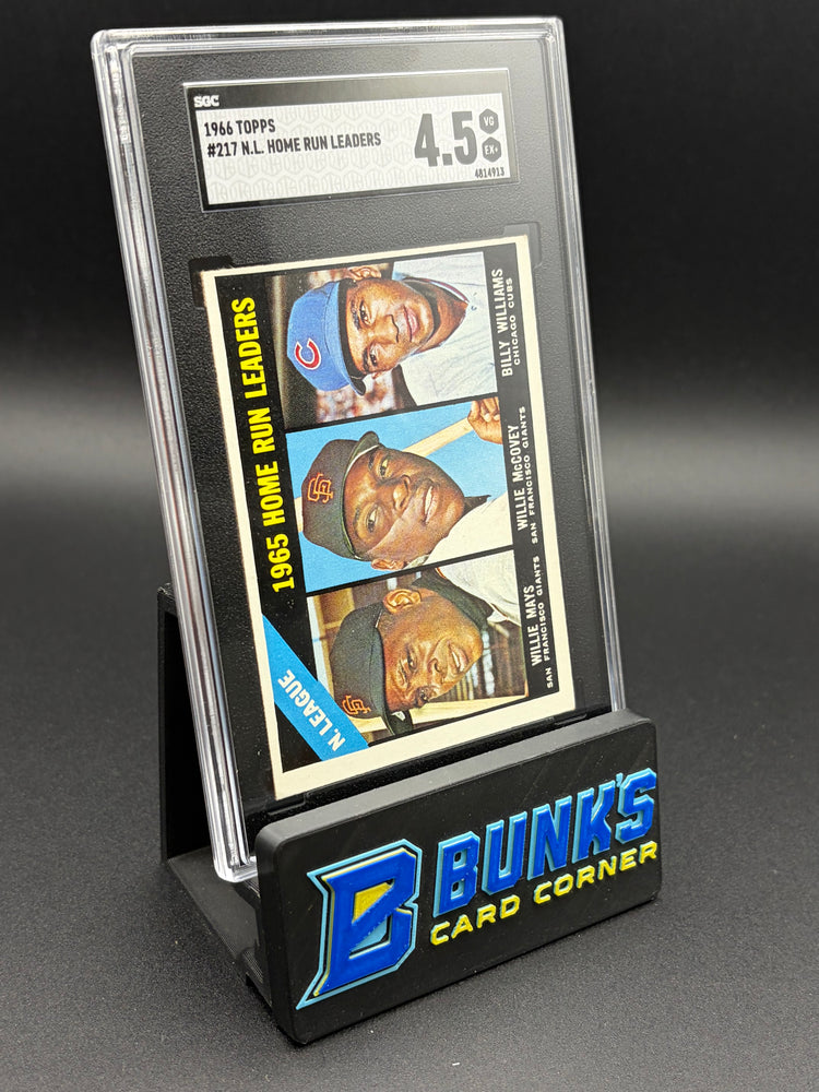1966 Willie Mays/Willie McCovey/Billy Williams Home Run Leaders SGC 4.5