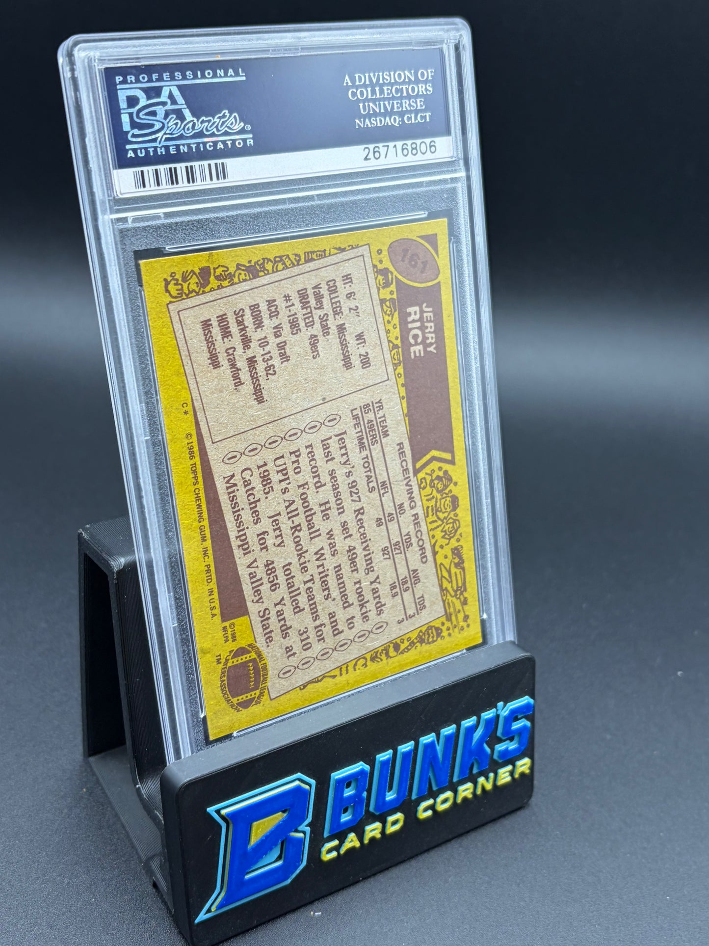 1989 Jerry Rice Topps PSA 5
