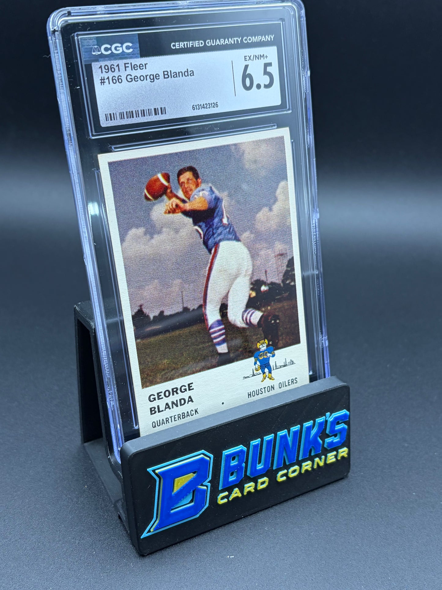 1961 George Blanda Fleer CGC 6.5