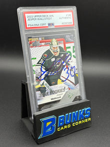 2022 Jesper Wallstedt Upper Deck PSA AU