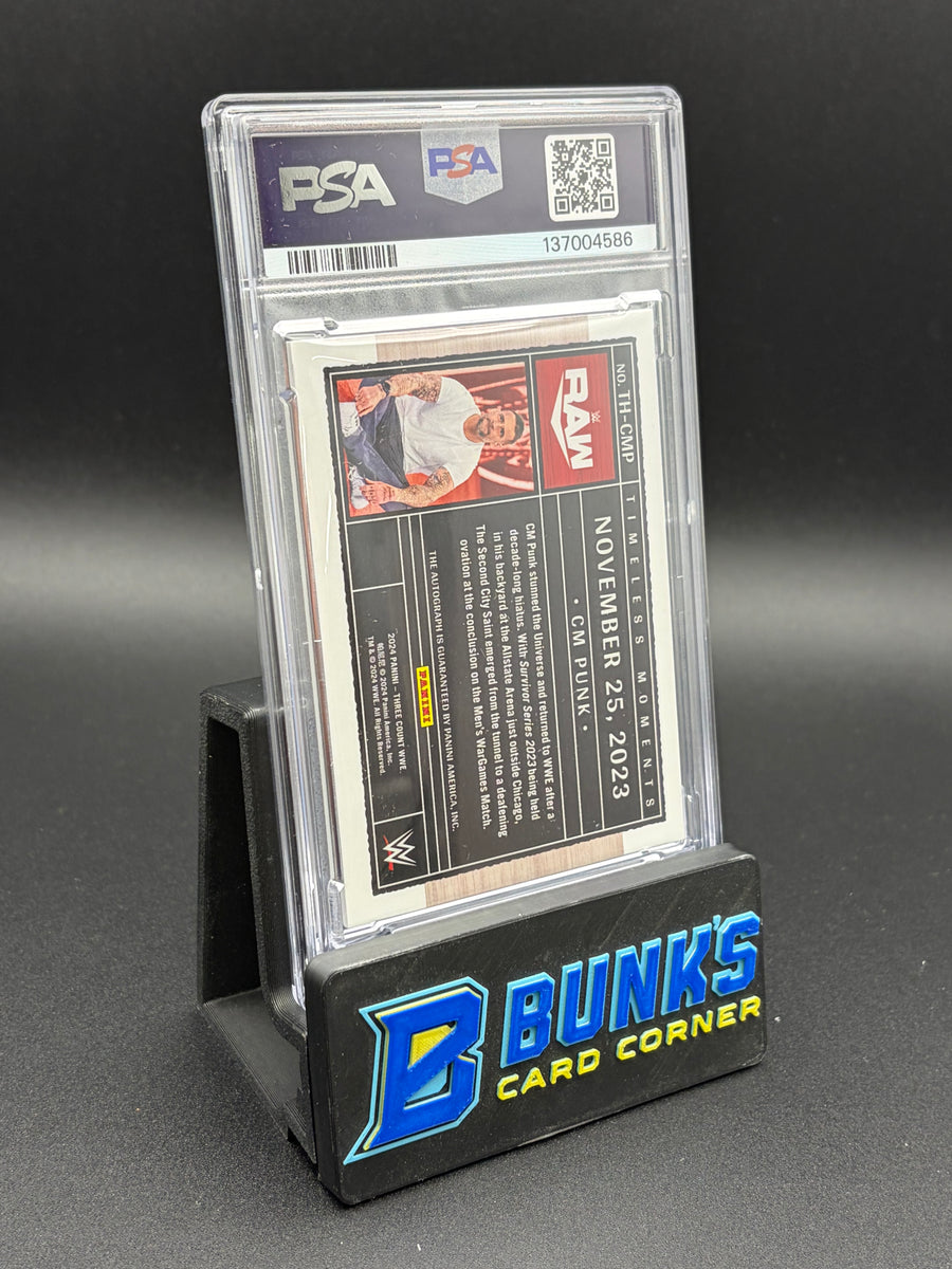 2024 CM Punk Three Count PSA AU Auto 8 21/25