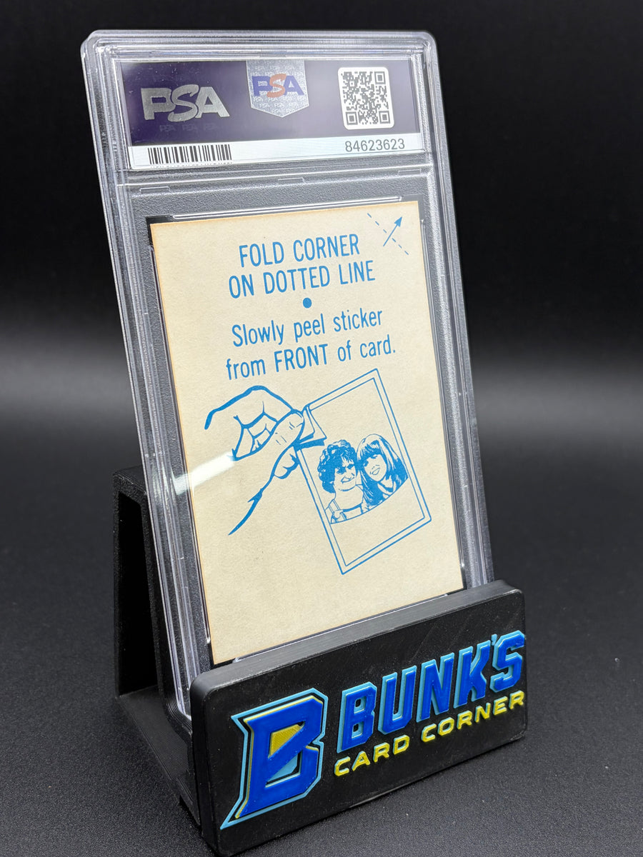 1978 Skateboard Fever Stickers Mor & Mindy PSA 7