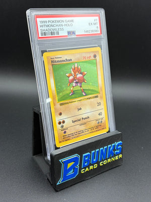 Hitmonchan Holo Shadowless PSA 6