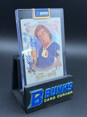2021 Carlson Signed Allen & Ginter Chrome Auto