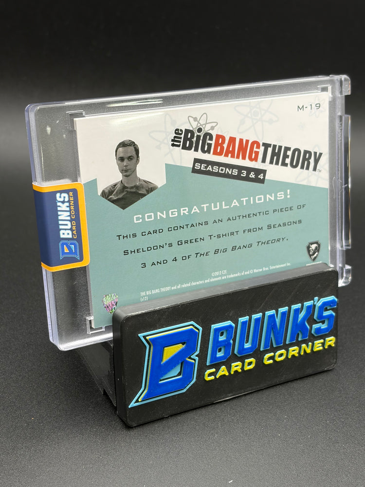2012 Sheldon's Green Shirt Patch The Big Bang Theory
