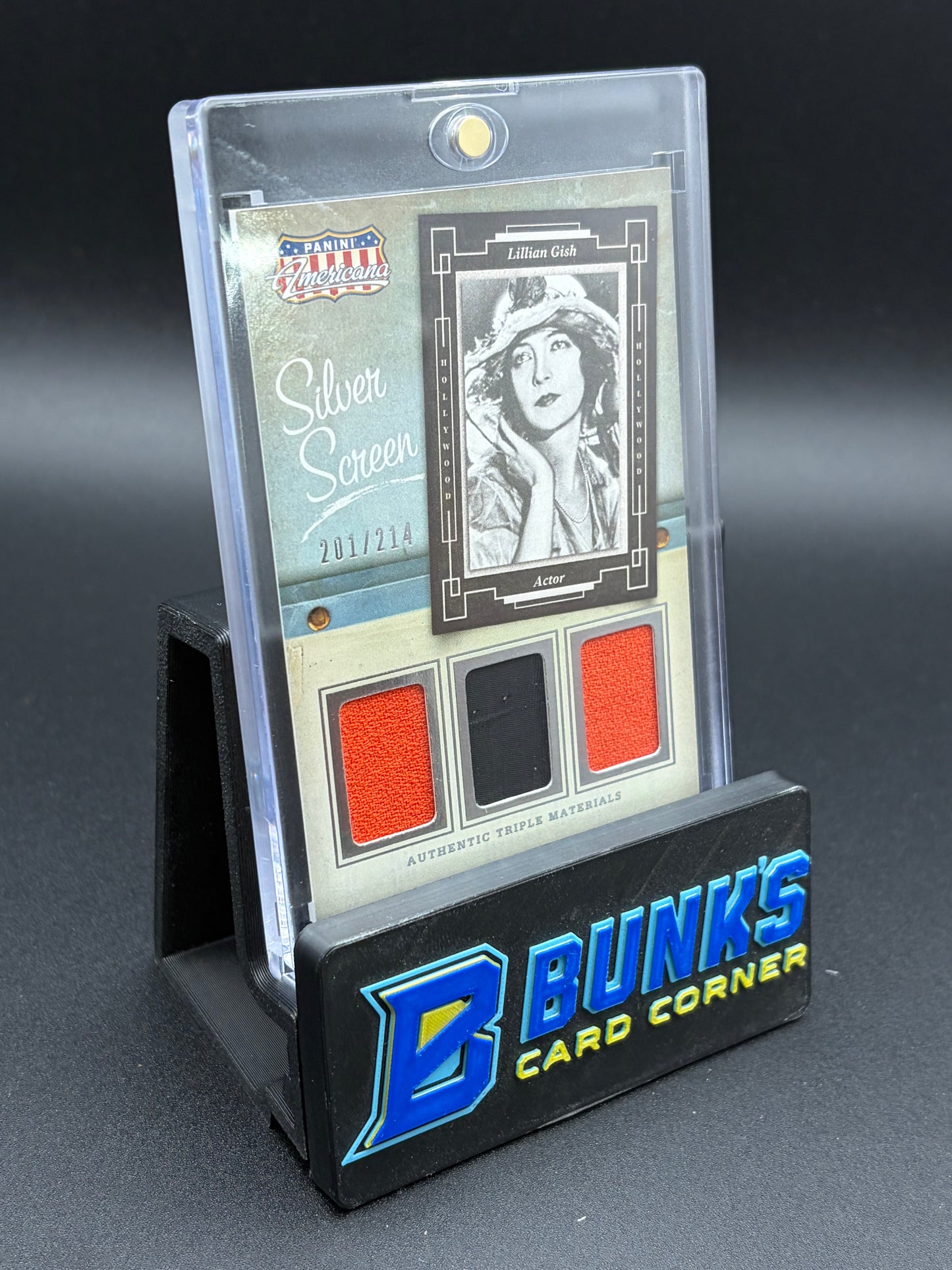 2015 Lillian Gish Silver Screen Panini Americana Three Patch