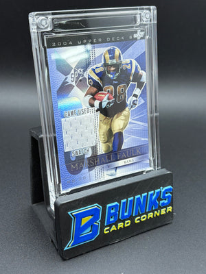 2004 Marshall Faulk Upper Deck Game Used Fusion Jersey Fusion
