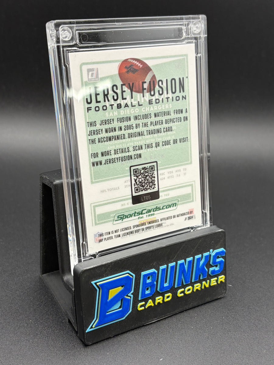 LaDainian Tomlinson Donruss Game Used Swatch Jersey Fusion