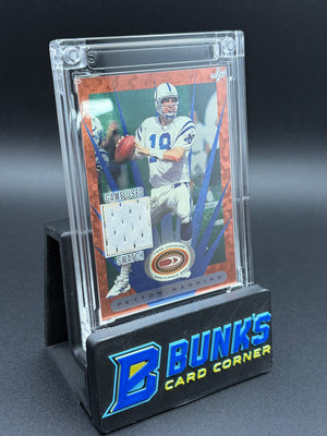 1999 Peyton Manning Donruss Game Used Swatch Jersey Fusion